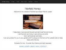 Tablet Screenshot of norfolkhoney.co.uk